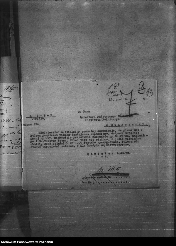 Obraz 17 z jednostki "Budżet - Państw. Naukowego Instytutu Rolniczego w Bydgoszczy rok 1921 - 1922"