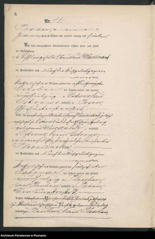 Obraz 10 z jednostki "Księga małżeństw t. I"