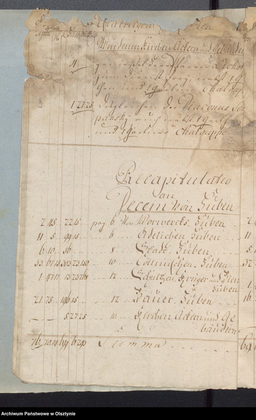 image.from.unit.number "Passenheimsche Stadt Kirchen Rechnung über Einnahme und Ausgabe"