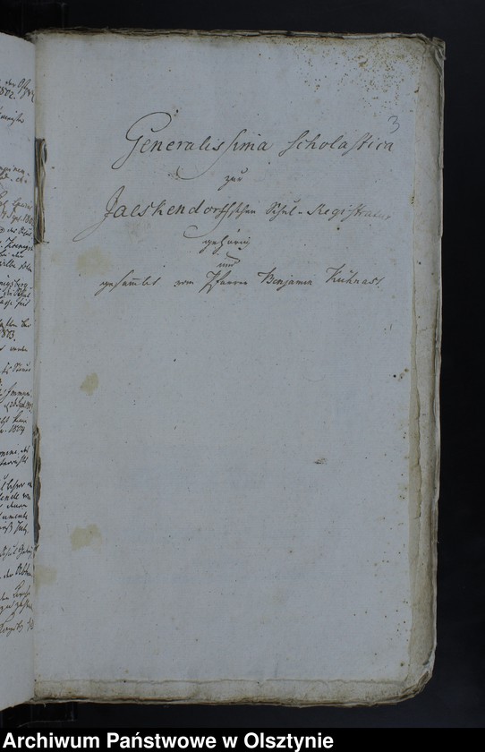 image.from.unit.number "Registrant der Kirchen und Schulen Registratur in Jäskendorff"