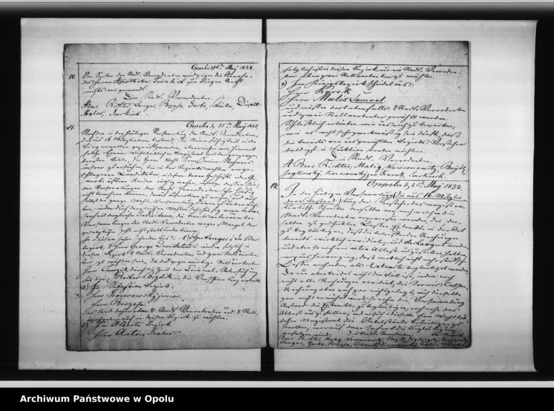 Obraz 9 z jednostki "Beschlussbuch der Stadtverordneten von Oppeln. Lit. D."