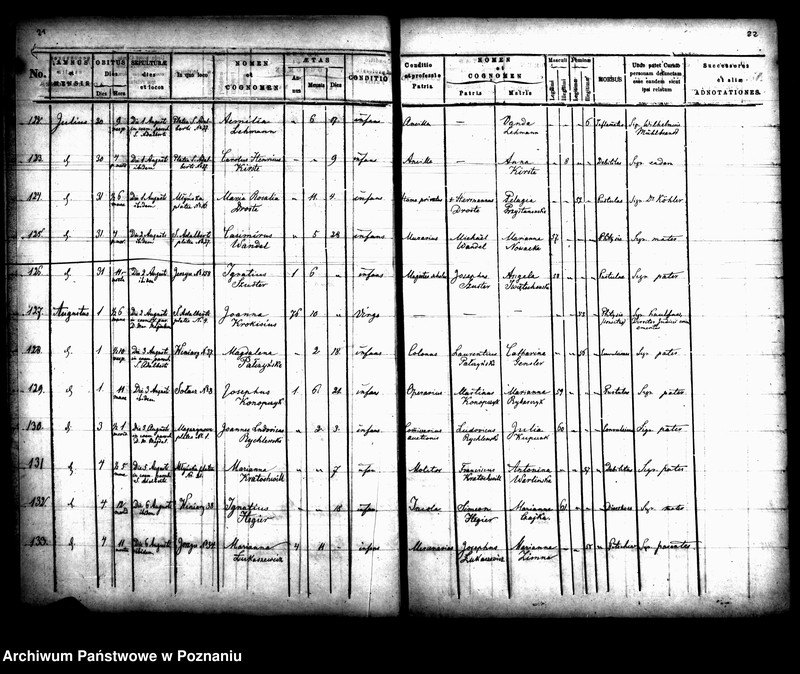 Obraz 13 z jednostki "Księga zgonów"