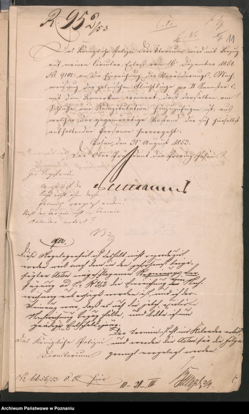 Obraz 14 z jednostki "A. betr. die verschiedenen Korrespondenzen wegen Ausweisung der polnischen Überläufer sowie auch die dem Herrn Ober Präsidenten bezüglich dieser Individuen einzureichenden Veränderungs-Nachweisungen"