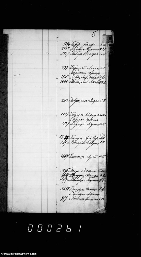 Obraz 8 z jednostki "Ałfawiticzeskoj spisok bożnicznago sbora za 1909 g."