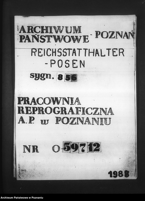 Obraz 1 z jednostki "Sprawozdanie sytuacyjne prezesa rejencji inowrocławskiej"