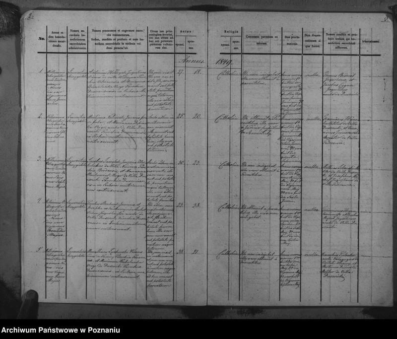 Obraz 5 z jednostki "Duplicat baptisatorum, copulatorum, mortuorum"