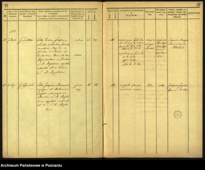 Obraz 10 z jednostki "Księga małżeństw"