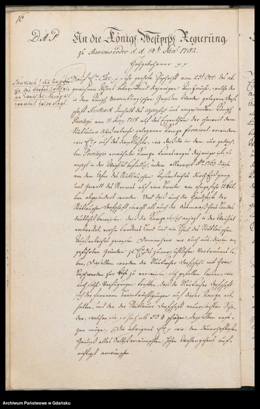 image.from.unit.number "[Liber missivarum]. Register über vorstehende Briefe von Jahr 1782. Register derer an welche vorstehende Briefe geschrieben worden vom J. 1782"
