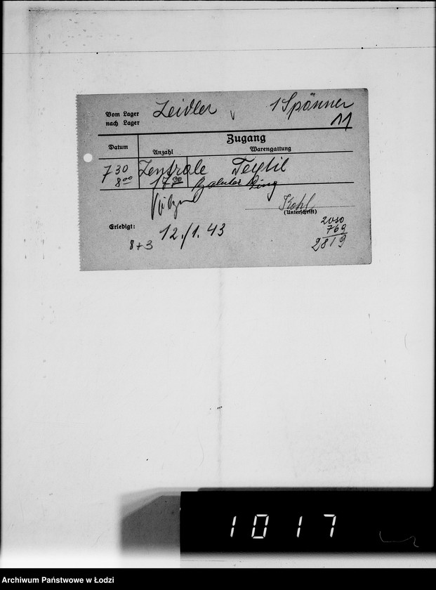 Obraz 15 z jednostki "Hermann Zeidler [rachunki za usługi transportowe dla Getta]"