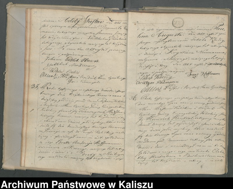 image.from.unit.number "Książka akt urodzenia, małżeństw i zejścia"