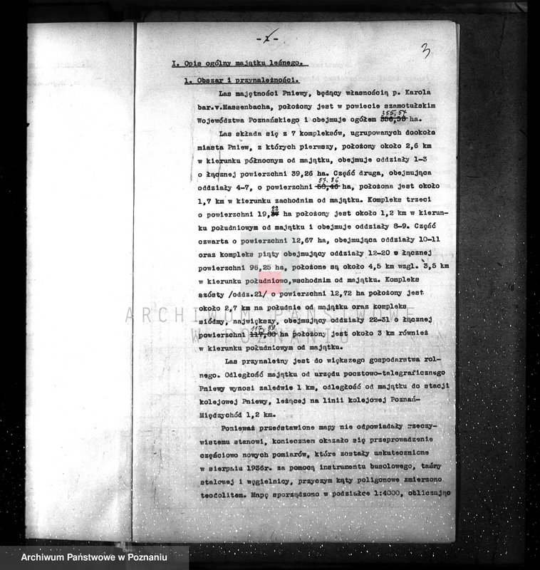 Obraz 7 z jednostki "Plan urządzenia gospodarstwa leśnego dla lasu majętności Pniewy powiat szamotulski 1937-1947"