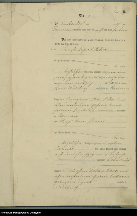 image.from.unit.number "Heiraths-Haupt-Register Nr 1 - 14"