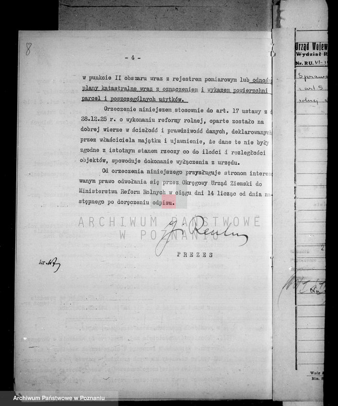 Obraz 13 z jednostki "Majątek Kosztowo powiatu wyrzyskiego wyłączenie z art. 5 ustawy o wykonaniu reformy rolnej"