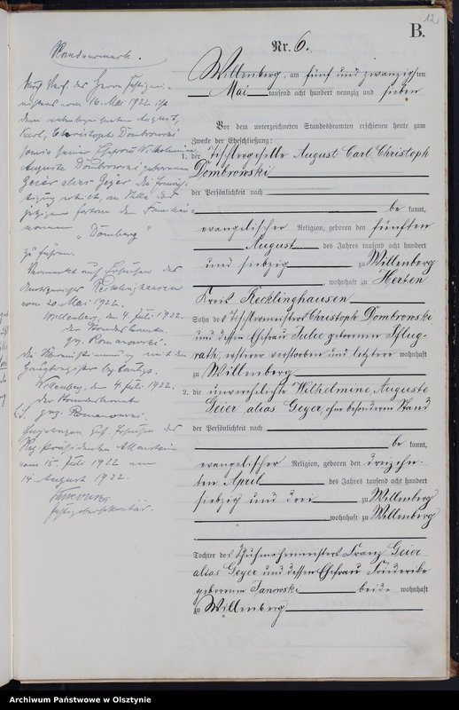 image.from.unit.number "Heiraths-Neben-Register Nr 1 - 20"