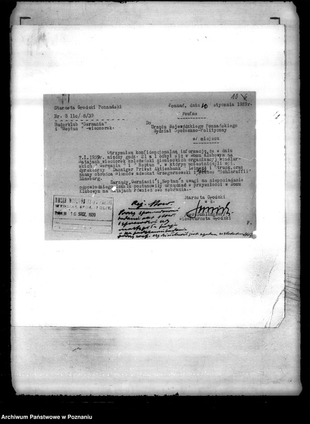 Obraz 14 z jednostki "/Klub Sportowy,,Germania" w Poznaniu/"