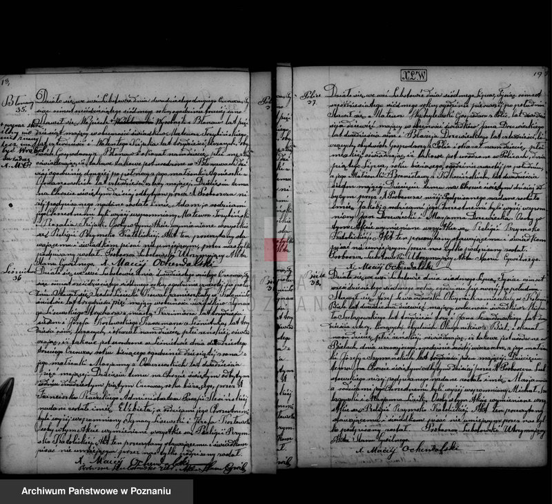 Obraz 20 z jednostki "Księga urodzeń, małżeństw i zgonu"