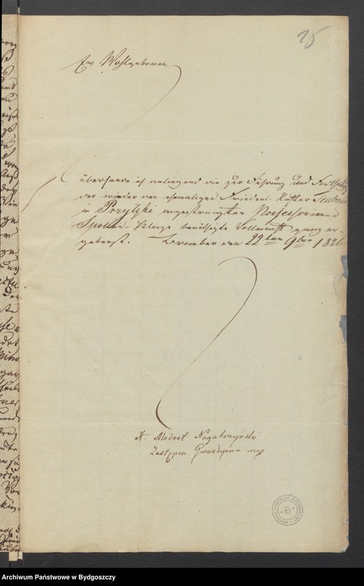 image.from.unit.number "Acta Manualia des Regierungs Fiscalats in Bromberg in Sachen des Bernardiner Kloster in Bromberg weder die Friedens Richter Taeuenbnersche Erben wegen Turbation in Besitz einer Wiese"