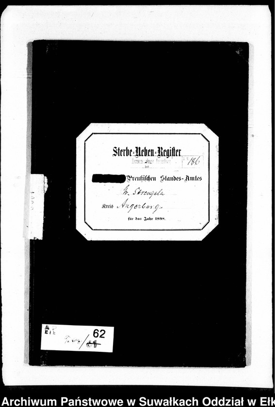 image.from.unit.number "Sterbe-Neben-Register des Preussischen Standes-Amtes Gr. Strengeln Kreis Angerburg"