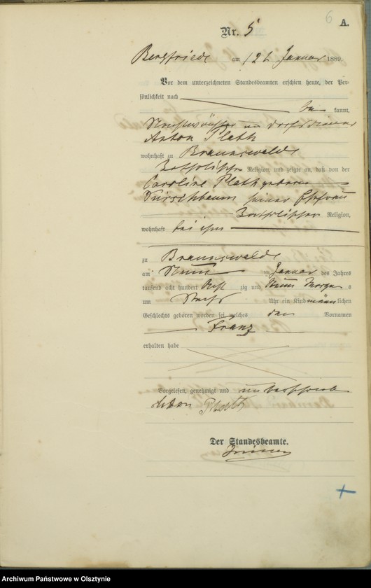 image.from.unit.number "Geburts-Haupt-Register Nr 1 - 97"
