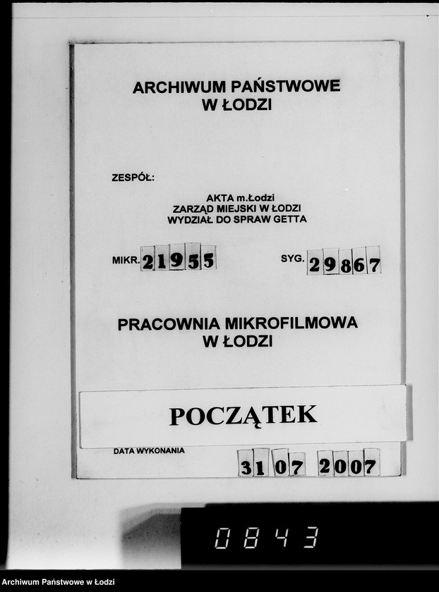 Obraz 1 z jednostki "[Konfiskata przez Kripo w Getcie ruchomego mająktu żydowskiego] Nr 1-250"