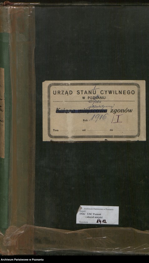 Obraz 2 z jednostki "Spis alfabetyczny zgonów za 1916"