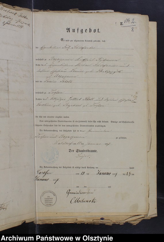image.from.unit.number "Die zum Zwecke der Eheschlissung nothwendigen Schriftstück"
