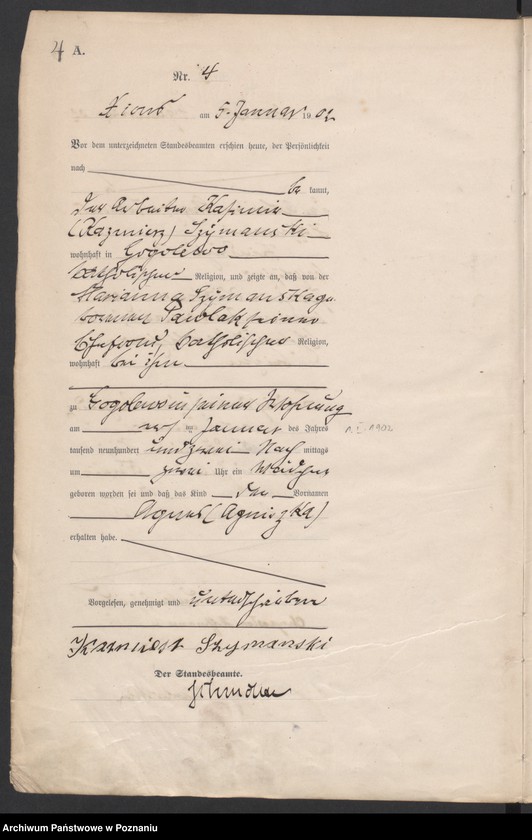 Obraz 7 z jednostki "Geburts-Haupt-Register"