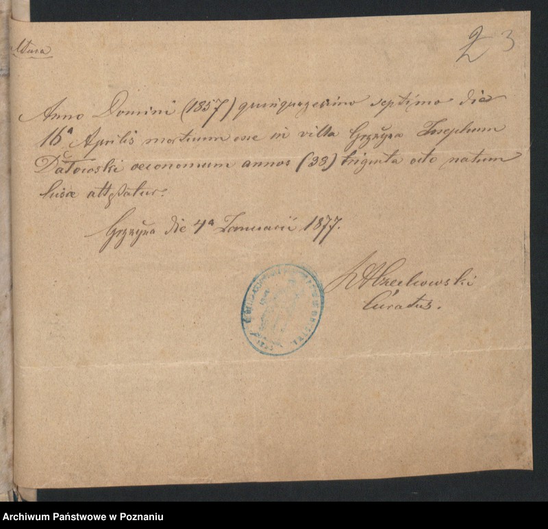 Obraz 5 z jednostki "Die von den Verlobten beizubriegenden Urkunden"