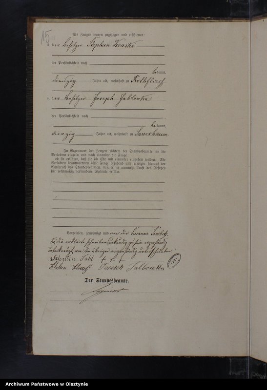 image.from.unit.number "Heiraths-Haupt-Register Nr 1 - 20"