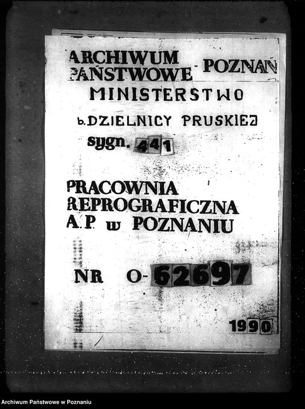 Obraz 1 z jednostki "Sprawy gospodarcze-ogólne Obstalunki na polecenia z Warszawy"