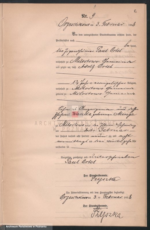 Obraz 12 z jednostki "Księga zgonów"