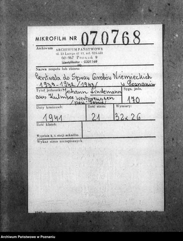 Obraz 2 z jednostki "Johann Lindemann aus Kulmsee/ Westpreussen (powiat Toruń)"