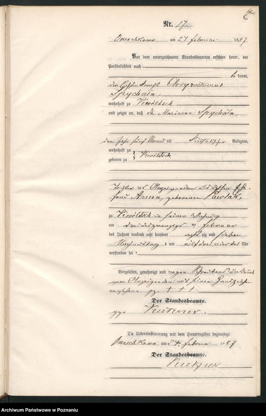 Obraz 20 z jednostki "Księga zgonów"