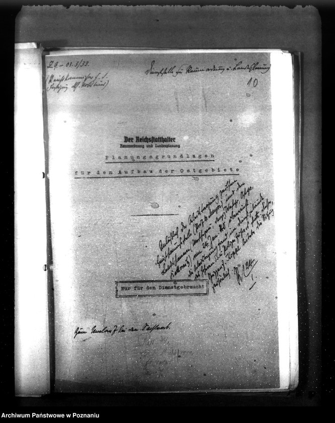 Obraz 14 z jednostki "Plany, korespondencja i statystyka w zakresie planowania przestrzennego w Kraju Warty"