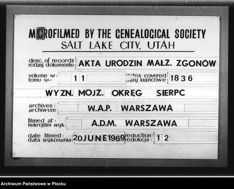 image.from.unit.number "Akta urodzeń, małżeństw i zgonów"
