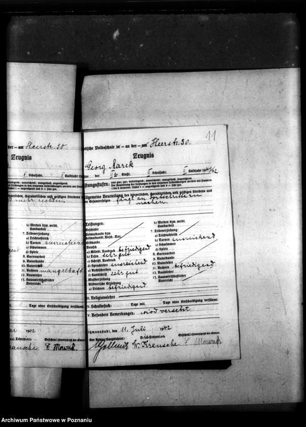 Obraz 15 z jednostki "[Akta personalne wychowanka Georga Marka, ur. 23 X 1930]."