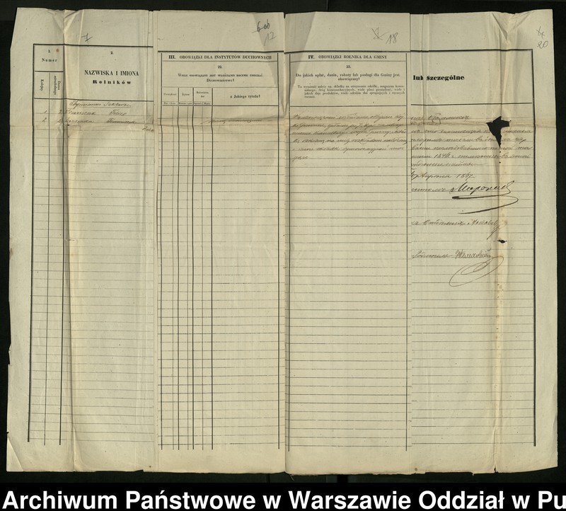 image.from.unit.number "O urządzaniu chłopów byłej rządowej wsi Tymianki Szklarzegm. Kamieńczyk Wielki, wchodzącej w skład prywatnej własności tejże nazwy podlegającej ziemianinowi Osipowi Tymińskiemu"