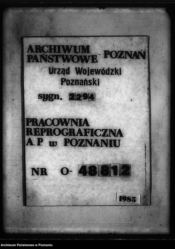 Obraz 1 z jednostki "Ostateczny i tymczasowy rejestr pomiarowy majątku Aniołka powiat kępiński"