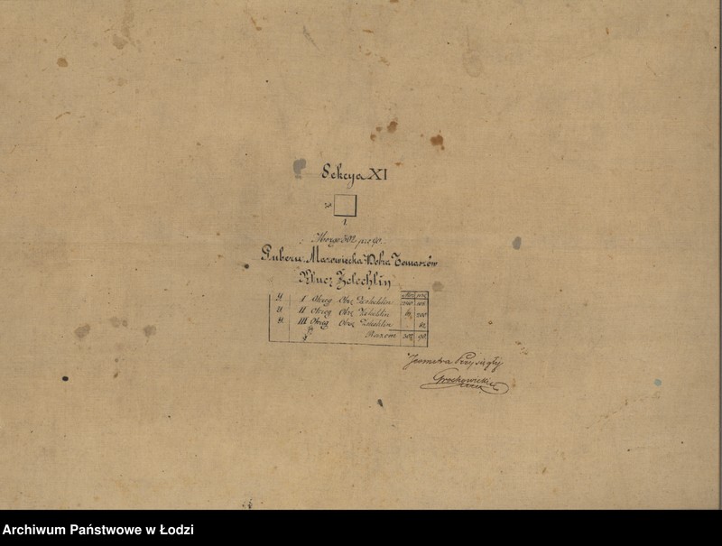 Obraz 12 z jednostki "Plan dóbr skonfiskowanych Tomaszów Mazowiecki składających się z kluczy Żelechlin i Kopiec położonych w gubernii mazowieckiej powiecie rawskim"