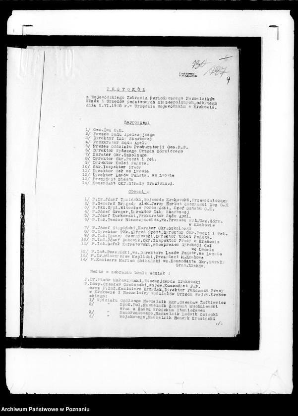 Obraz 13 z jednostki "/Zebranie periodyczne wojewódzkie naczelników władz i urzędów niezespolonych II instancji/"