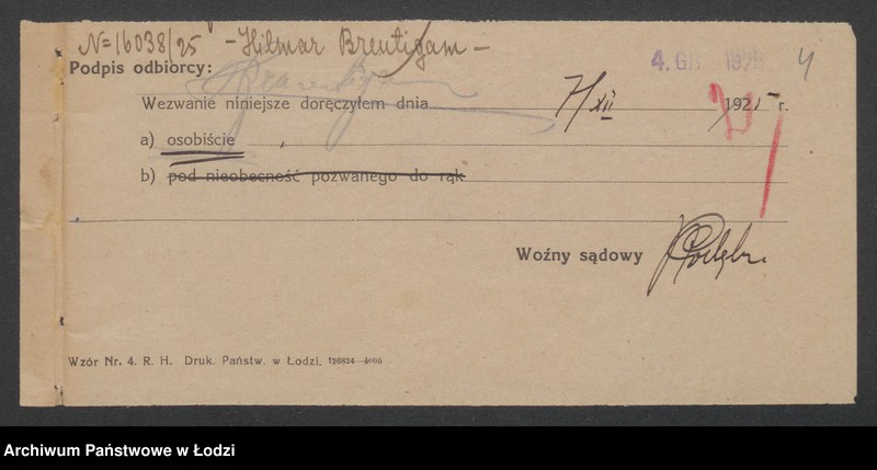 Obraz 6 z jednostki "Braeutigam i Matejko i S-ka- przedsiębiorstwo robót budowlanych"