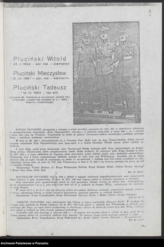 image.from.unit.number "Album pamiątkowy Powstańców Wielkopolskich [ze wstępem pt. "Organizacja i wybuch powstania w Nowotomyskim"]"