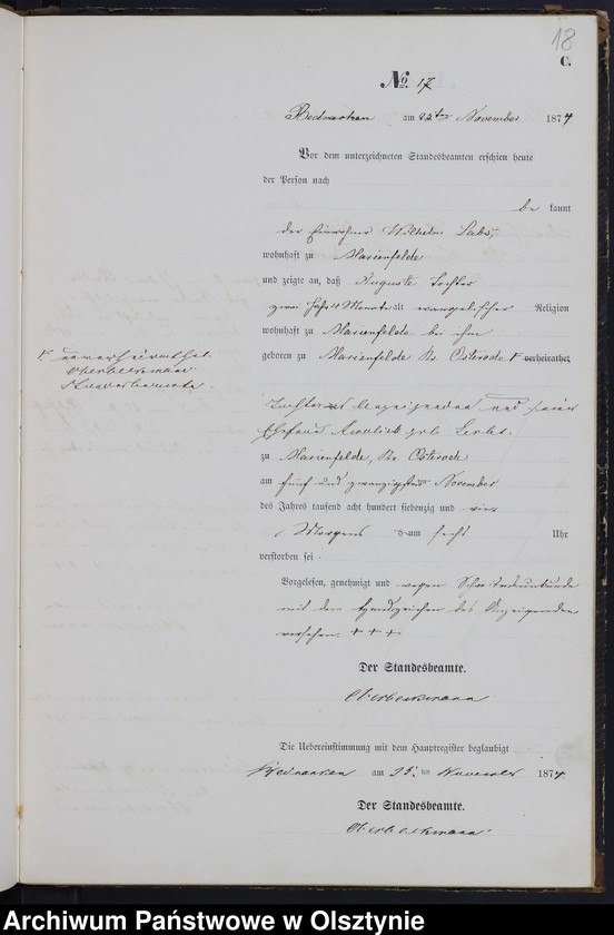 image.from.unit.number "Sterbe-Neben-Register Nr 1 - 28"