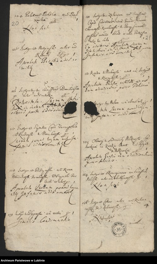 Obraz 13 z jednostki "Regestrum Simplicium Causarum Conseruatarum & Recentium Criminum Anni Dni 1644"