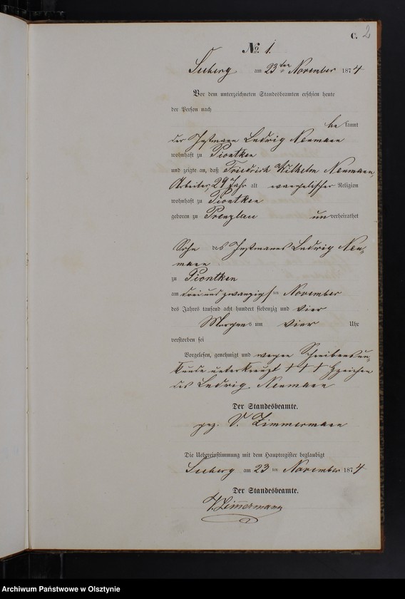 Obraz z jednostki "Sterbe-Neben-Register Nr 1 - 4"