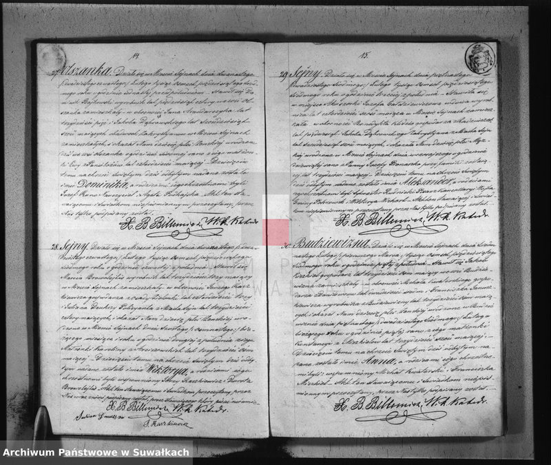 image.from.unit.number "Duplikat urodzonych, zaślubionych i umarłych parafii sejneńskiej w roku 1857"