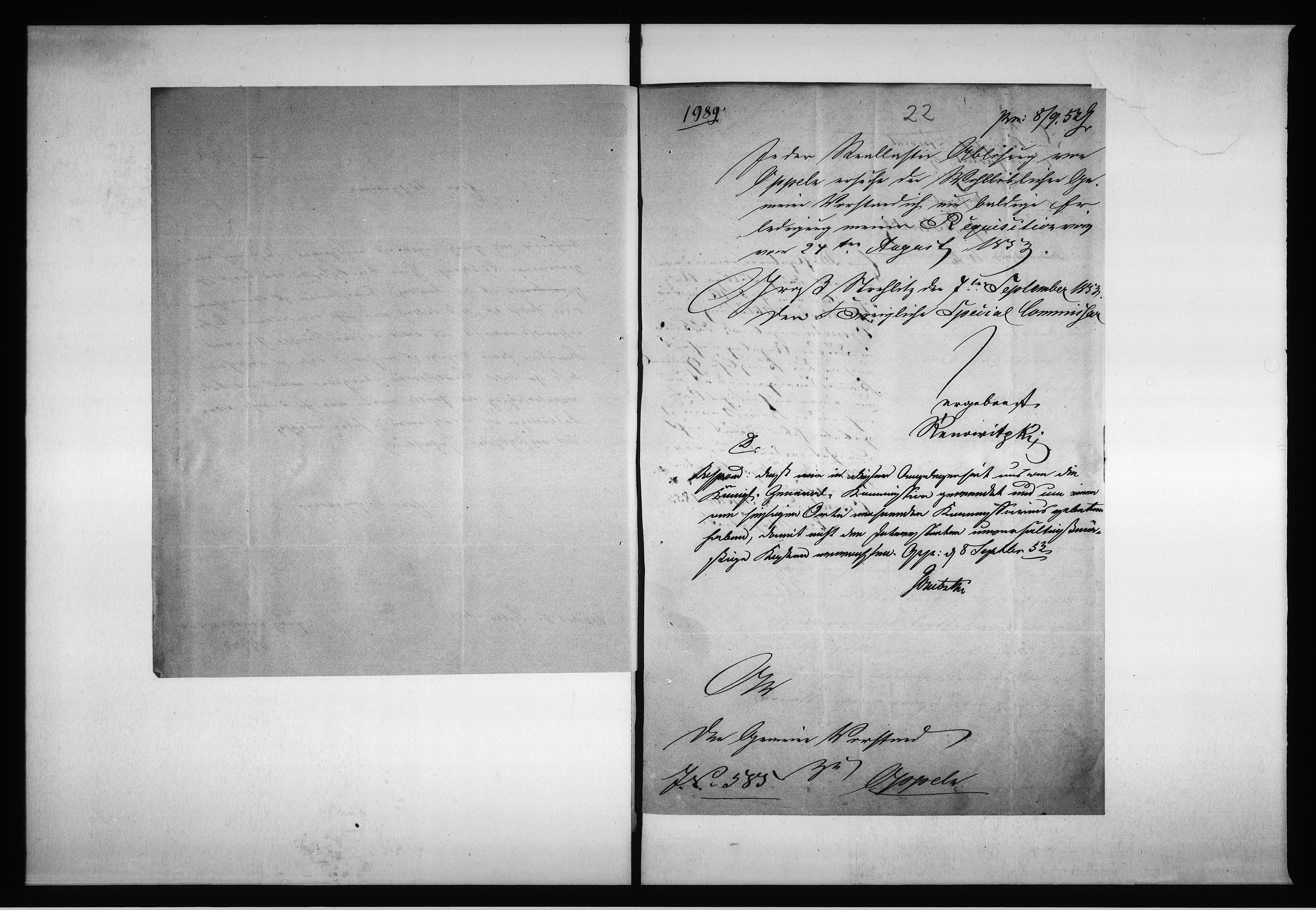 Obraz 19 z jednostki "Acta des Gemeinde Vorstandes zu Oppeln, betreffend: die Ablösung der, auf den städtischen Häusern und Grundstücken haftenden beständigen Gefälle de Anno 1852"