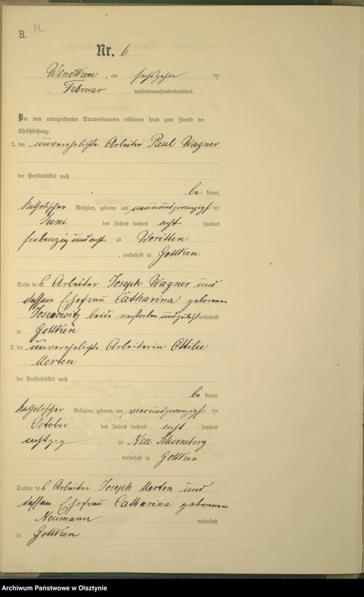 image.from.unit.number "Heiraths-Haupt-Register Nr 1 - 16"
