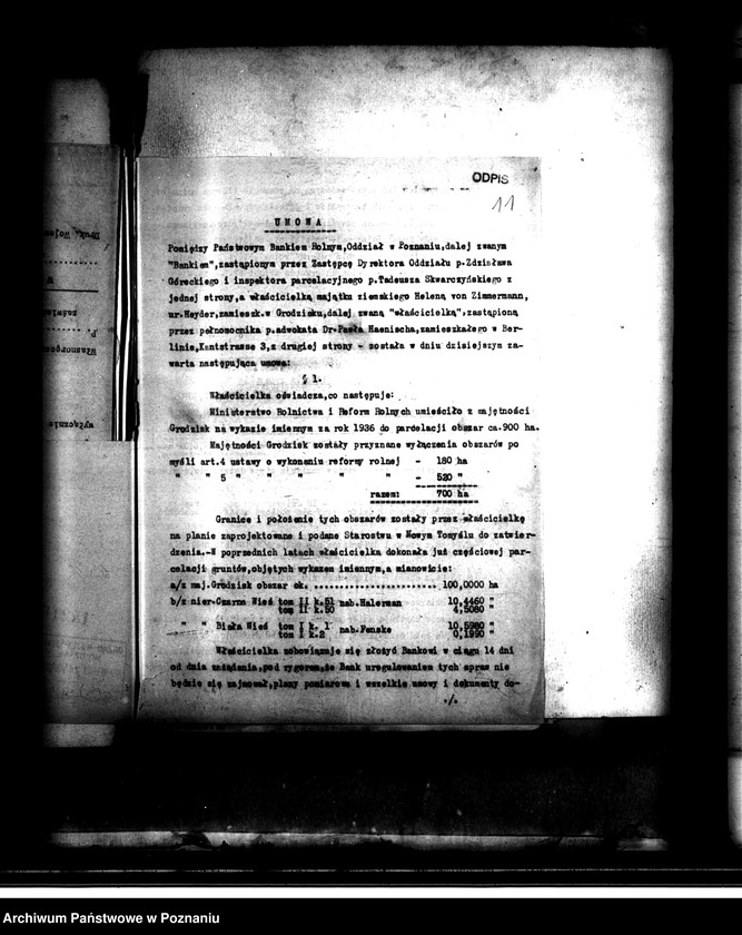 Obraz 15 z jednostki "Grodzisk powiat nowotomyski parcelacja Państwowego Banku Rolnego"