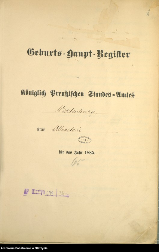 image.from.unit.number "Geburts-Haupt-Register Nr 1 - 205"